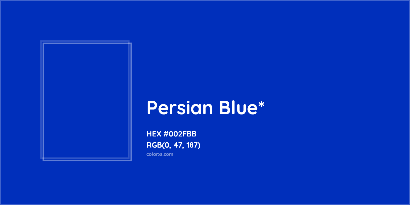 HEX #002FBB Color Name, Color Code, Palettes, Similar Paints, Images