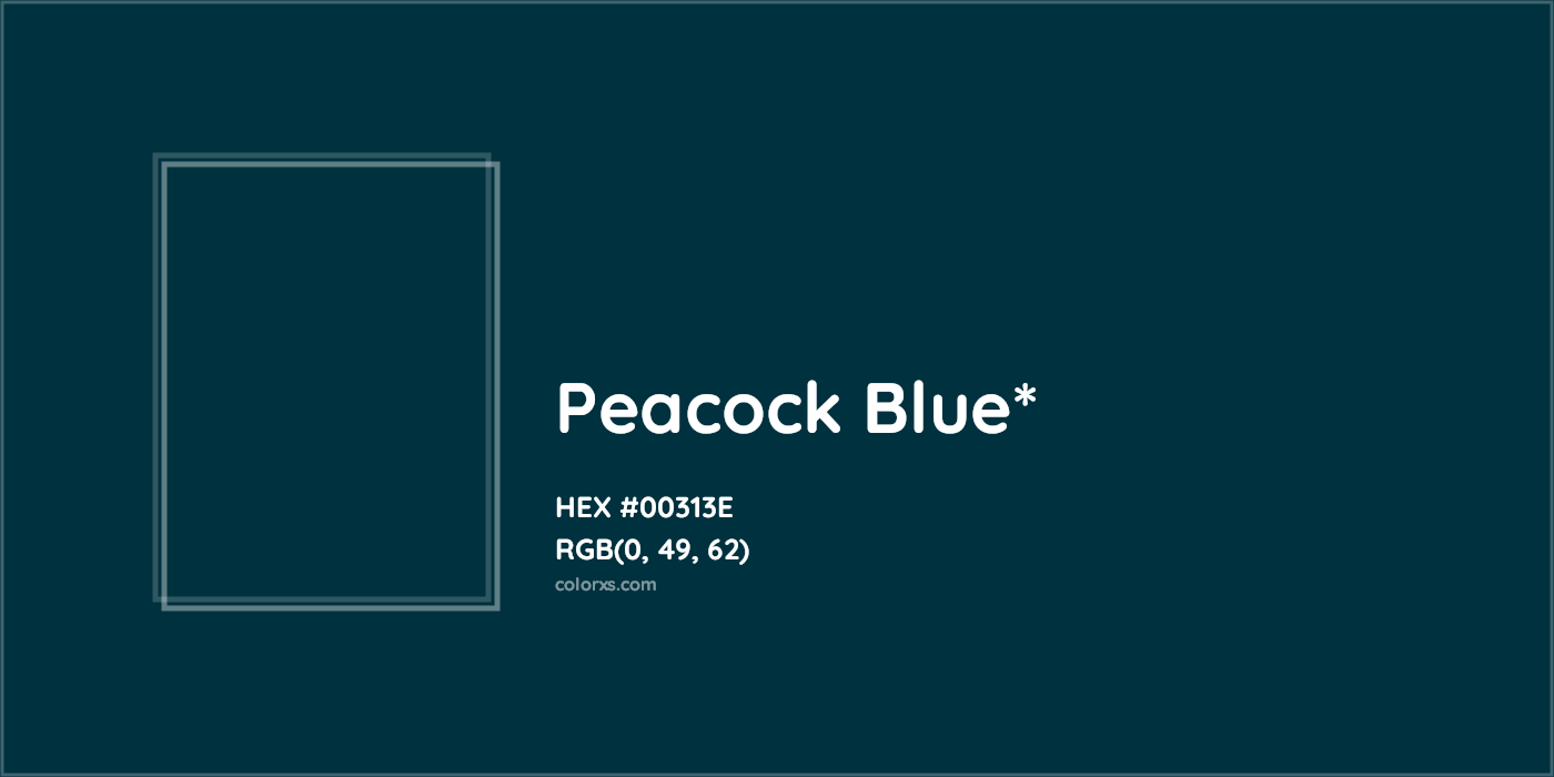 HEX #00313E Color Name, Color Code, Palettes, Similar Paints, Images