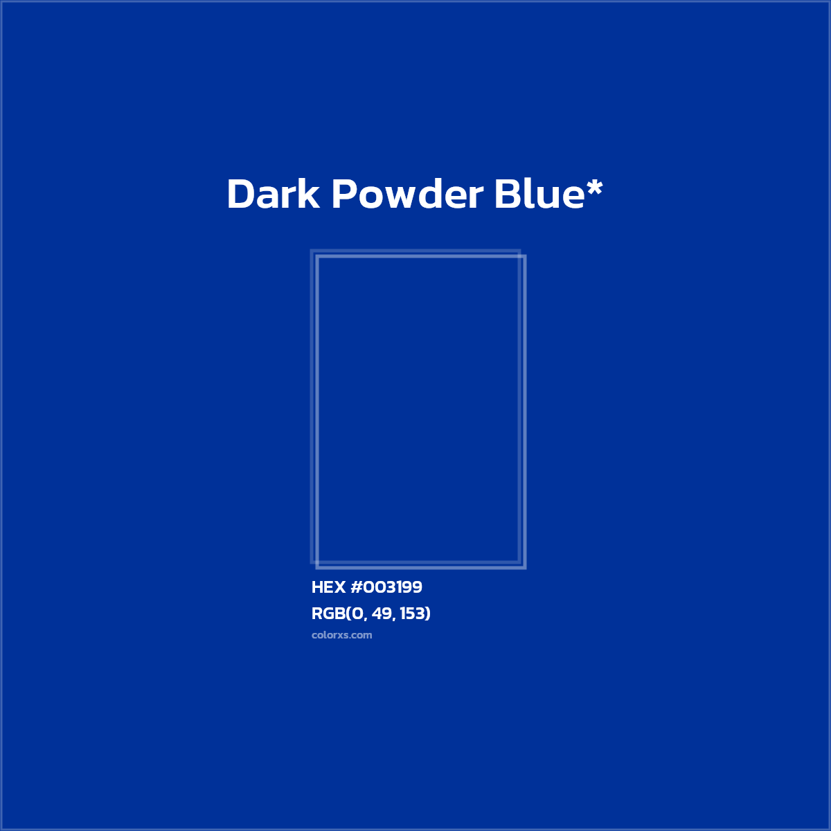 HEX #003199 Color Name, Color Code, Palettes, Similar Paints, Images