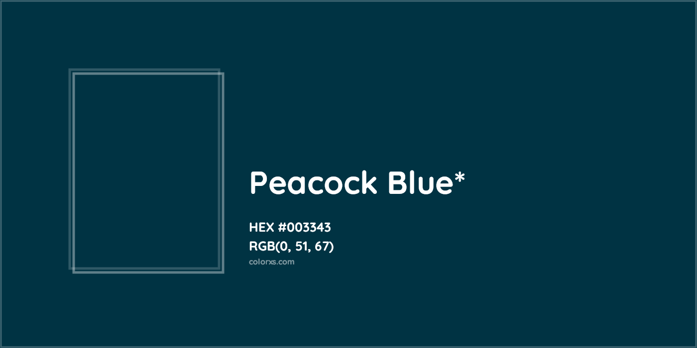HEX #003343 Color Name, Color Code, Palettes, Similar Paints, Images