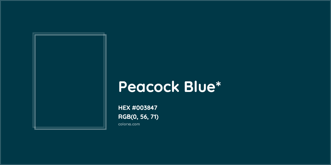 HEX #003847 Color Name, Color Code, Palettes, Similar Paints, Images