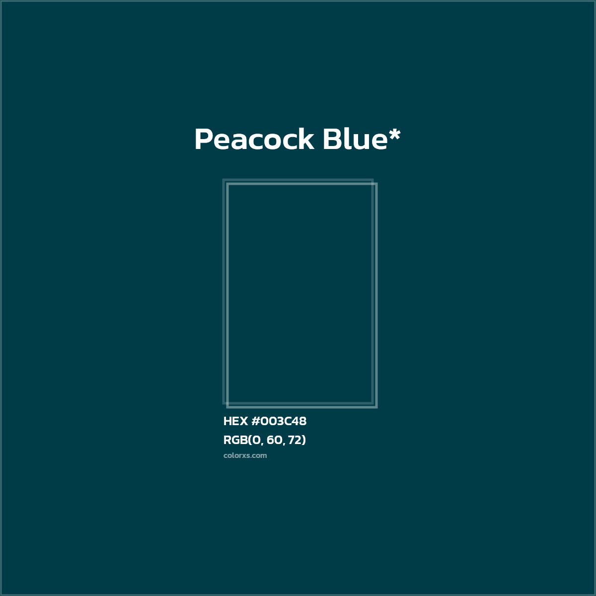 HEX #003C48 Color Name, Color Code, Palettes, Similar Paints, Images