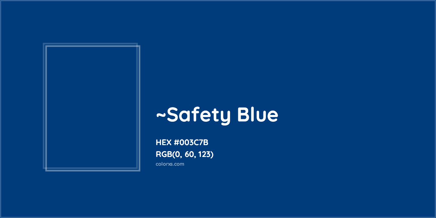 HEX #003C7B Color Name, Color Code, Palettes, Similar Paints, Images