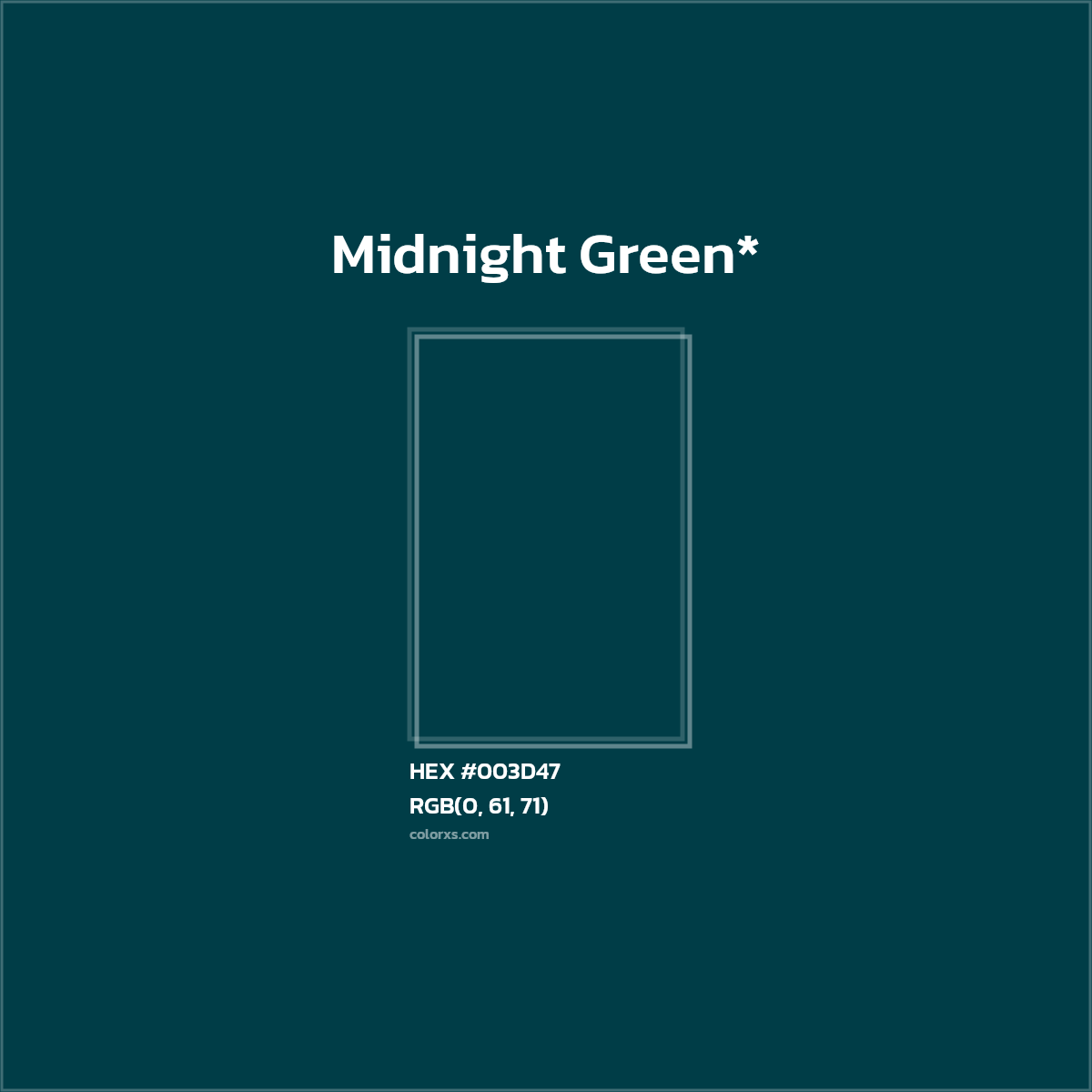 HEX #003D47 Color Name, Color Code, Palettes, Similar Paints, Images