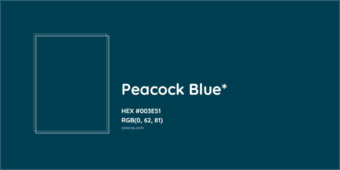 HEX #003E51 Color Name, Color Code, Palettes, Similar Paints, Images