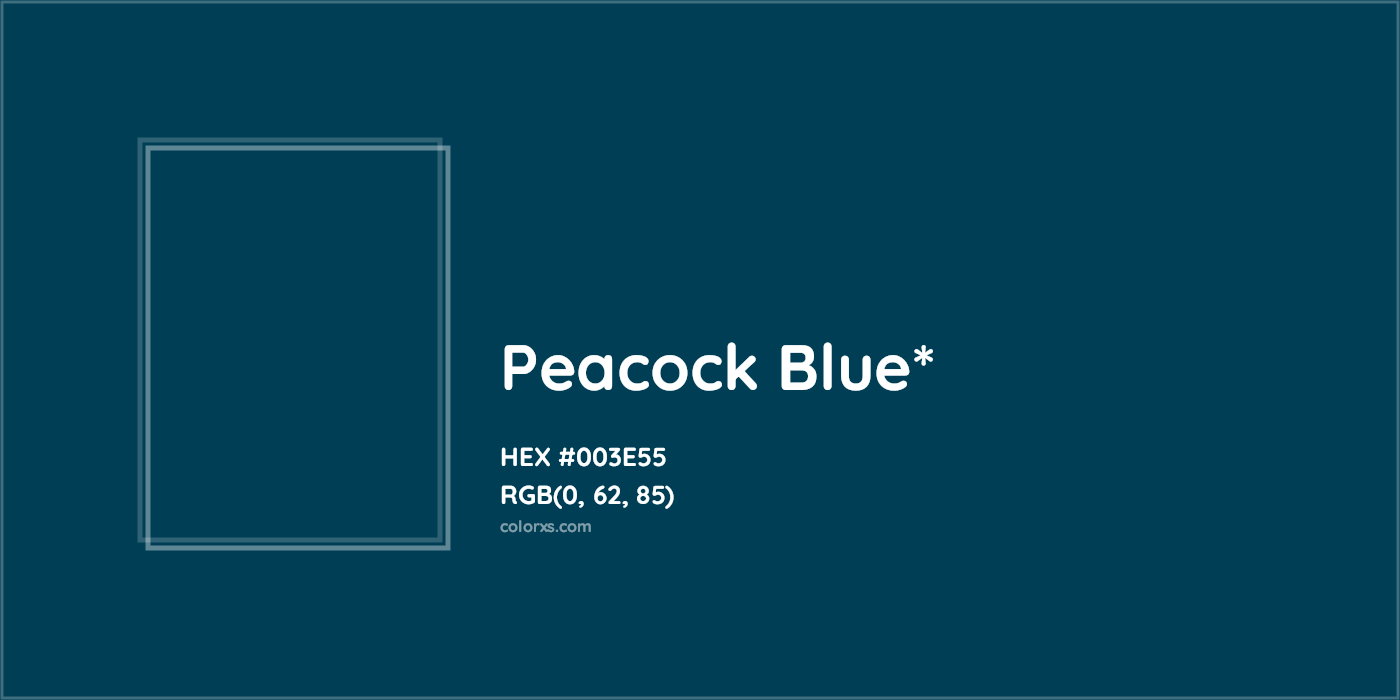 HEX #003E55 Color Name, Color Code, Palettes, Similar Paints, Images