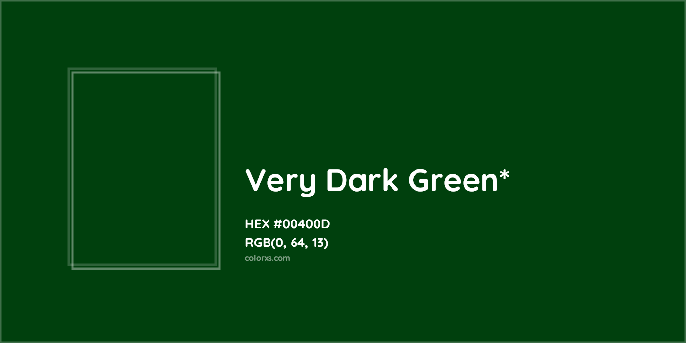 HEX #00400D Color Name, Color Code, Palettes, Similar Paints, Images