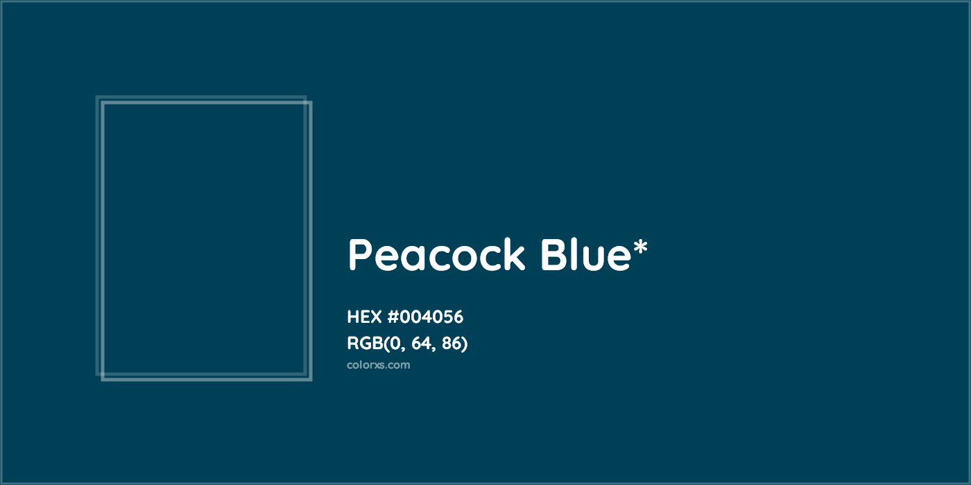 HEX #004056 Color Name, Color Code, Palettes, Similar Paints, Images