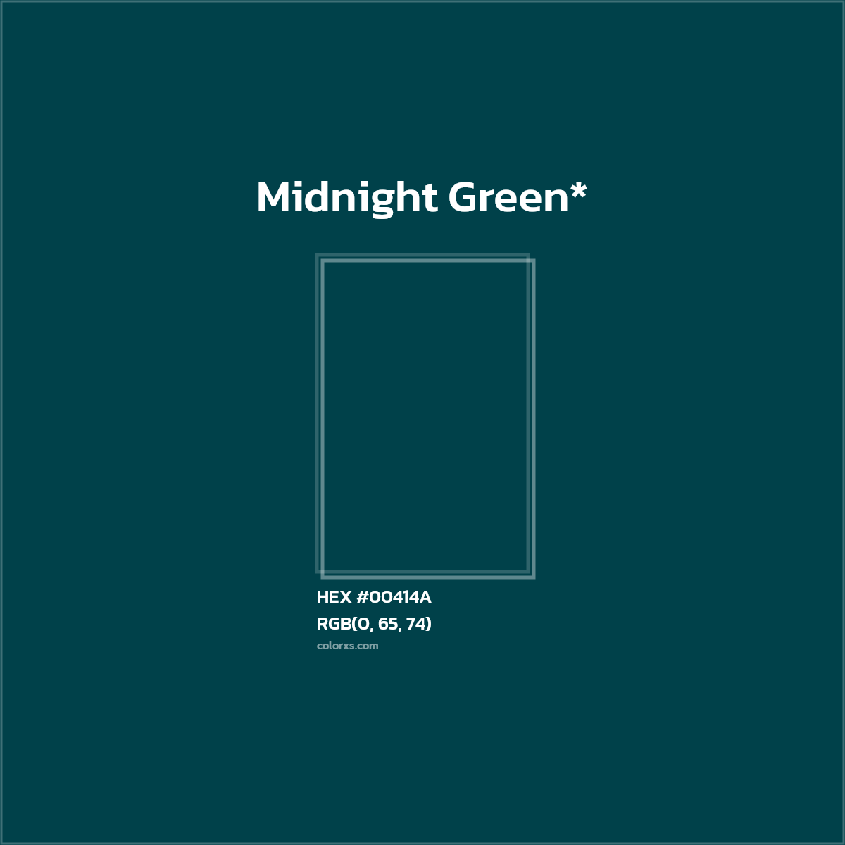 HEX #00414A Color Name, Color Code, Palettes, Similar Paints, Images