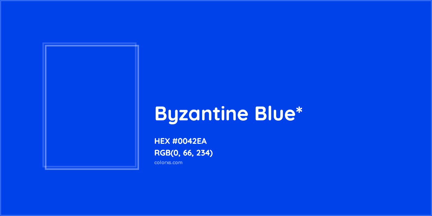 HEX #0042EA Color Name, Color Code, Palettes, Similar Paints, Images