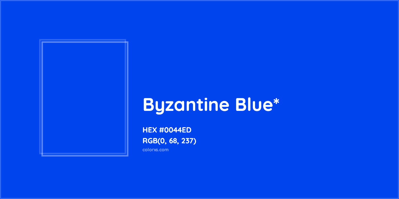 HEX #0044ED Color Name, Color Code, Palettes, Similar Paints, Images
