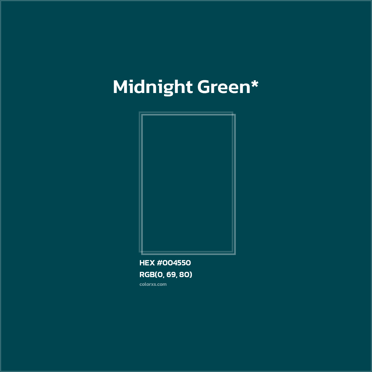 HEX #004550 Color Name, Color Code, Palettes, Similar Paints, Images