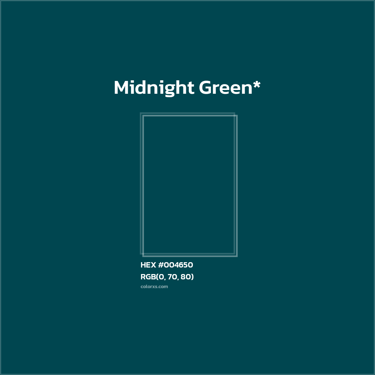 HEX #004650 Color Name, Color Code, Palettes, Similar Paints, Images