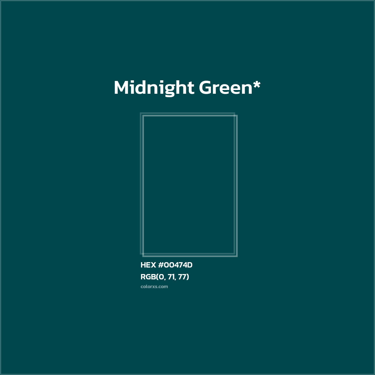 HEX #00474D Color Name, Color Code, Palettes, Similar Paints, Images