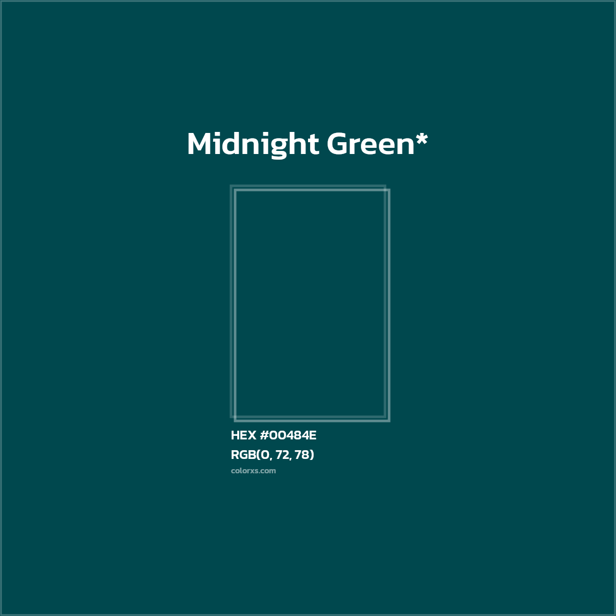 HEX #00484E Color Name, Color Code, Palettes, Similar Paints, Images