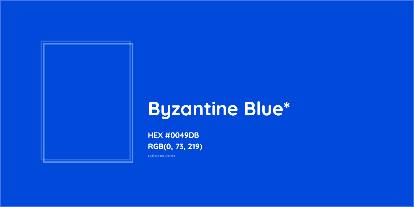 HEX #0049DB Color Name, Color Code, Palettes, Similar Paints, Images