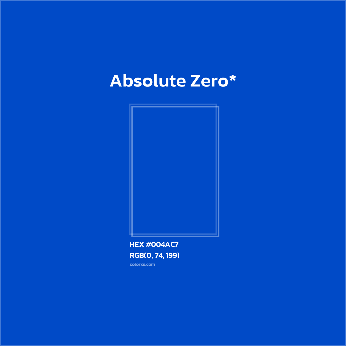 HEX #004AC7 Color Name, Color Code, Palettes, Similar Paints, Images