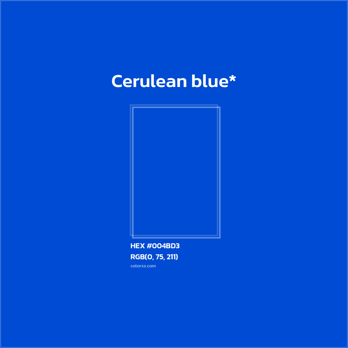 HEX #004BD3 Color Name, Color Code, Palettes, Similar Paints, Images