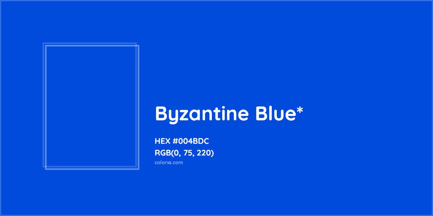 HEX #004BDC Color Name, Color Code, Palettes, Similar Paints, Images