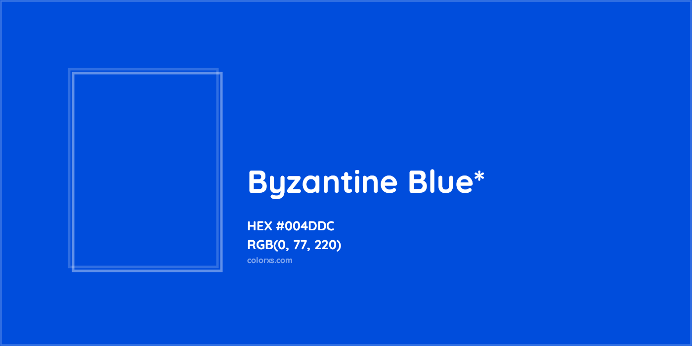 HEX #004DDC Color Name, Color Code, Palettes, Similar Paints, Images
