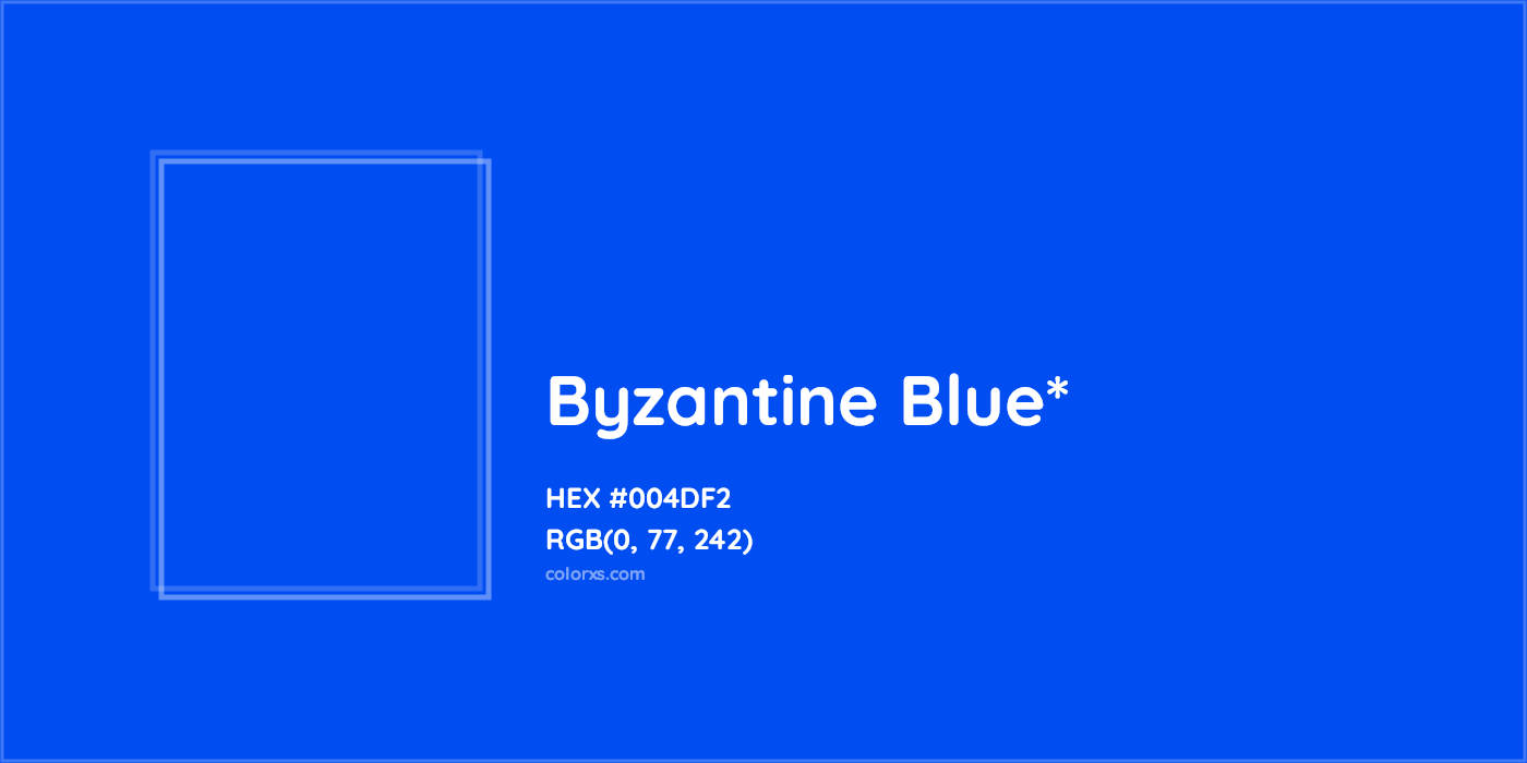 HEX #004DF2 Color Name, Color Code, Palettes, Similar Paints, Images