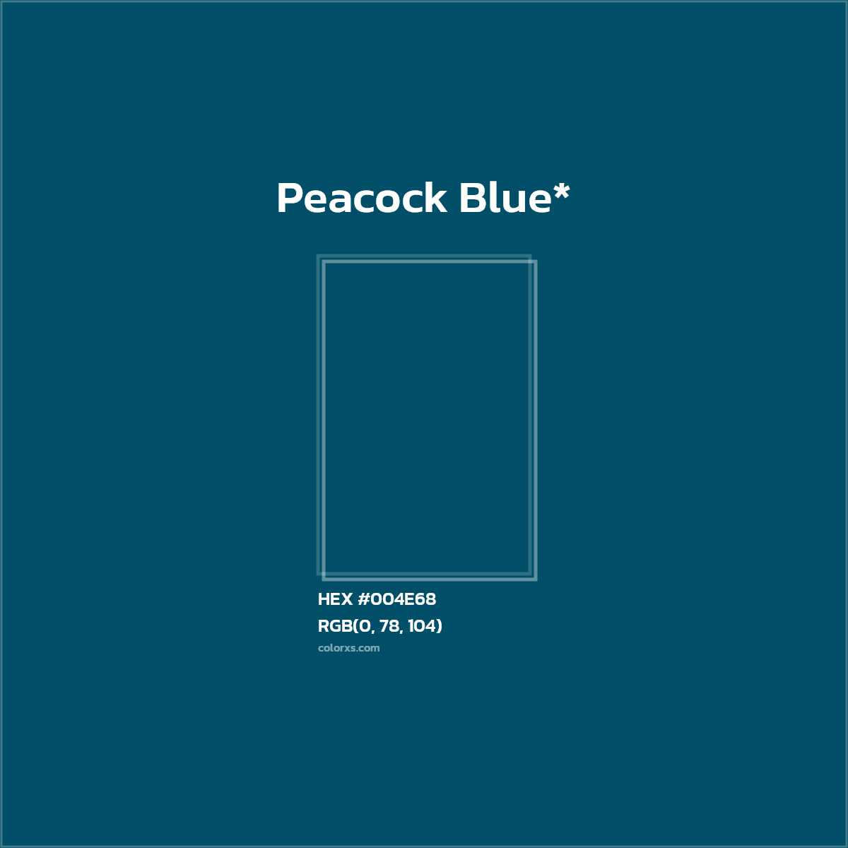 HEX #004E68 Color Name, Color Code, Palettes, Similar Paints, Images