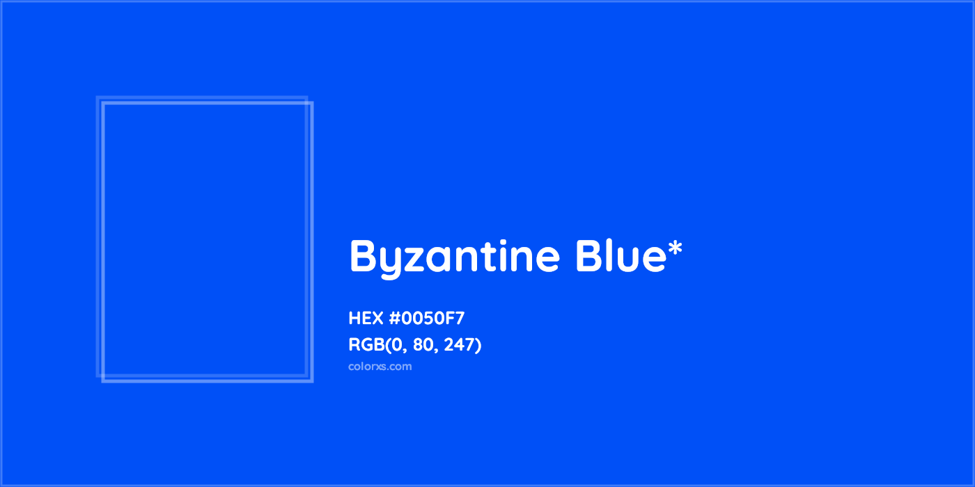 HEX #0050F7 Color Name, Color Code, Palettes, Similar Paints, Images