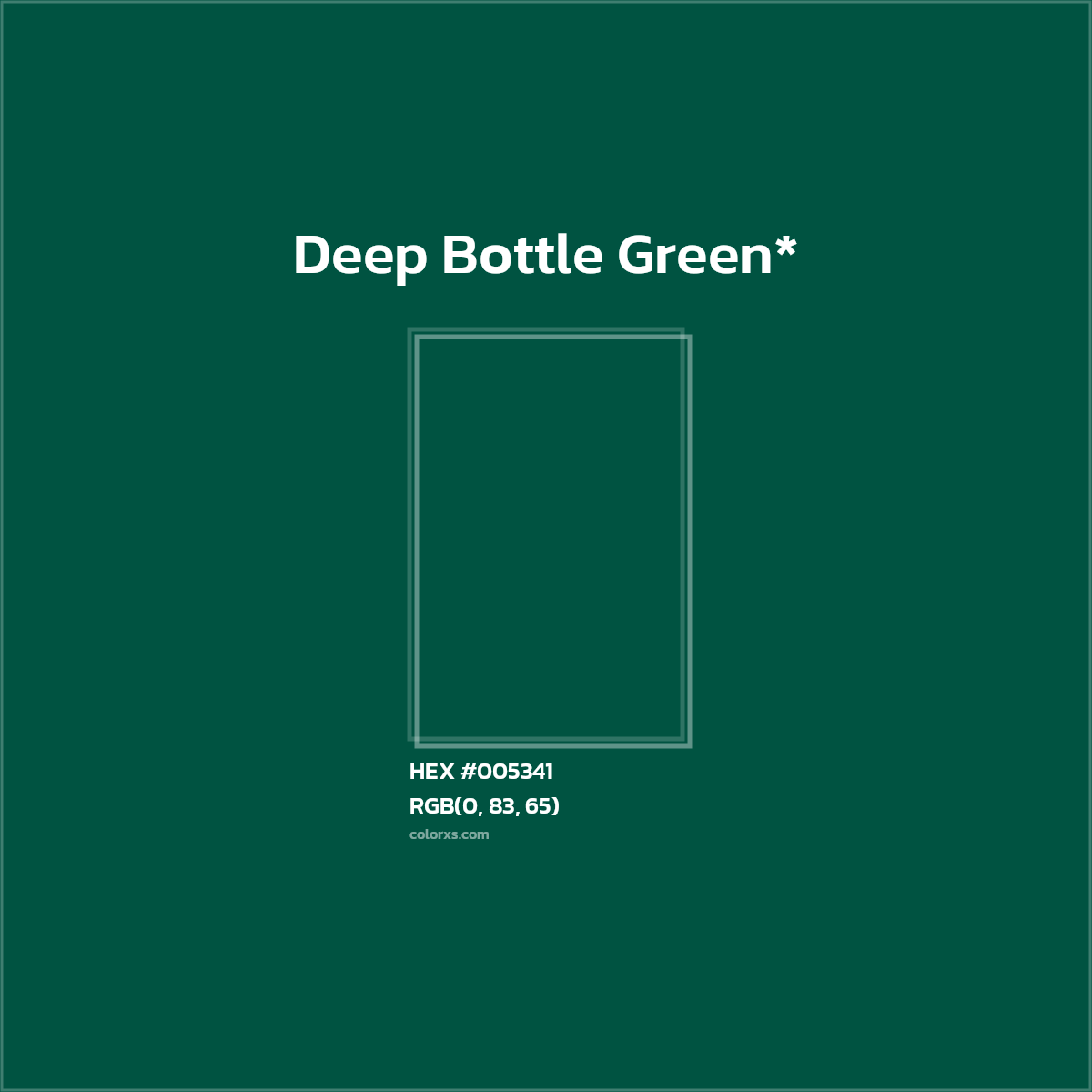 HEX #005341 Color Name, Color Code, Palettes, Similar Paints, Images