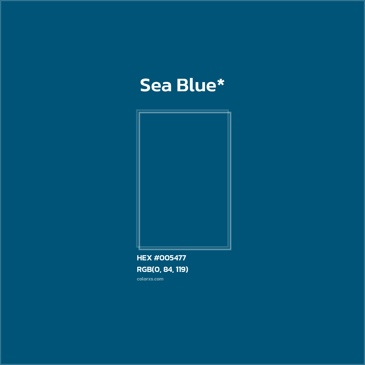 HEX #005477 Color Name, Color Code, Palettes, Similar Paints, Images