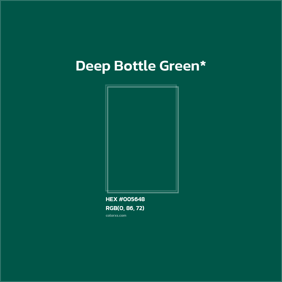 HEX #005648 Color Name, Color Code, Palettes, Similar Paints, Images