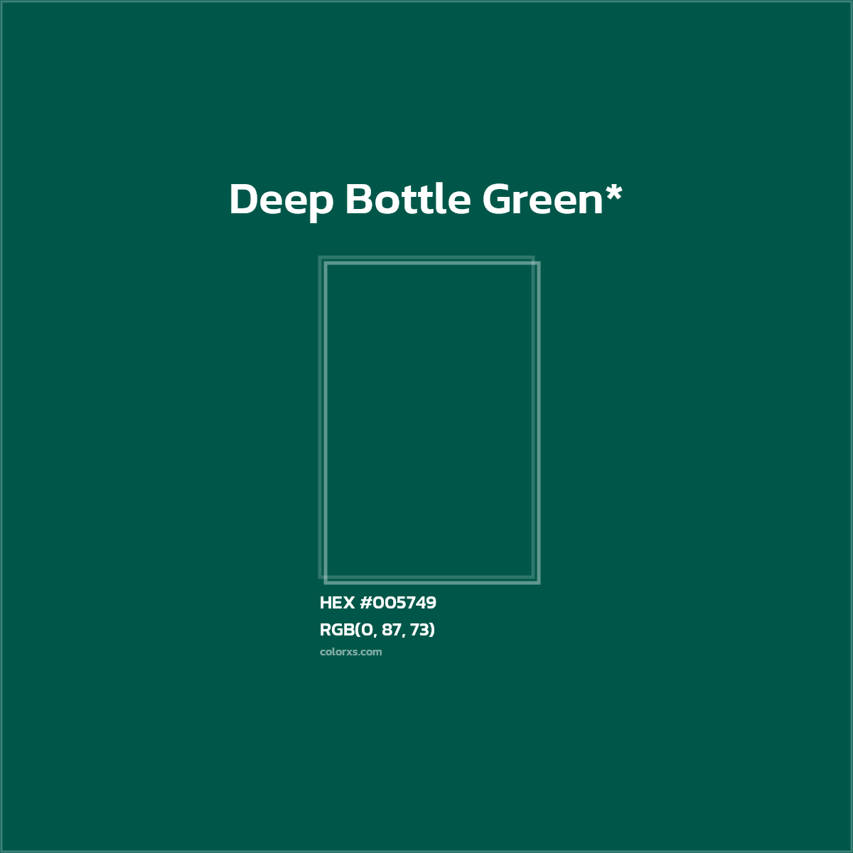 HEX #005749 Color Name, Color Code, Palettes, Similar Paints, Images