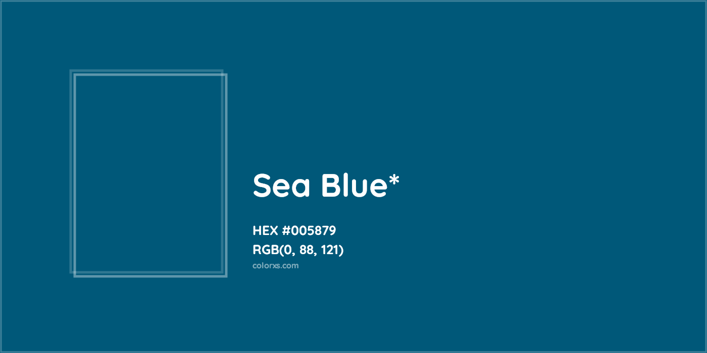 HEX #005879 Color Name, Color Code, Palettes, Similar Paints, Images