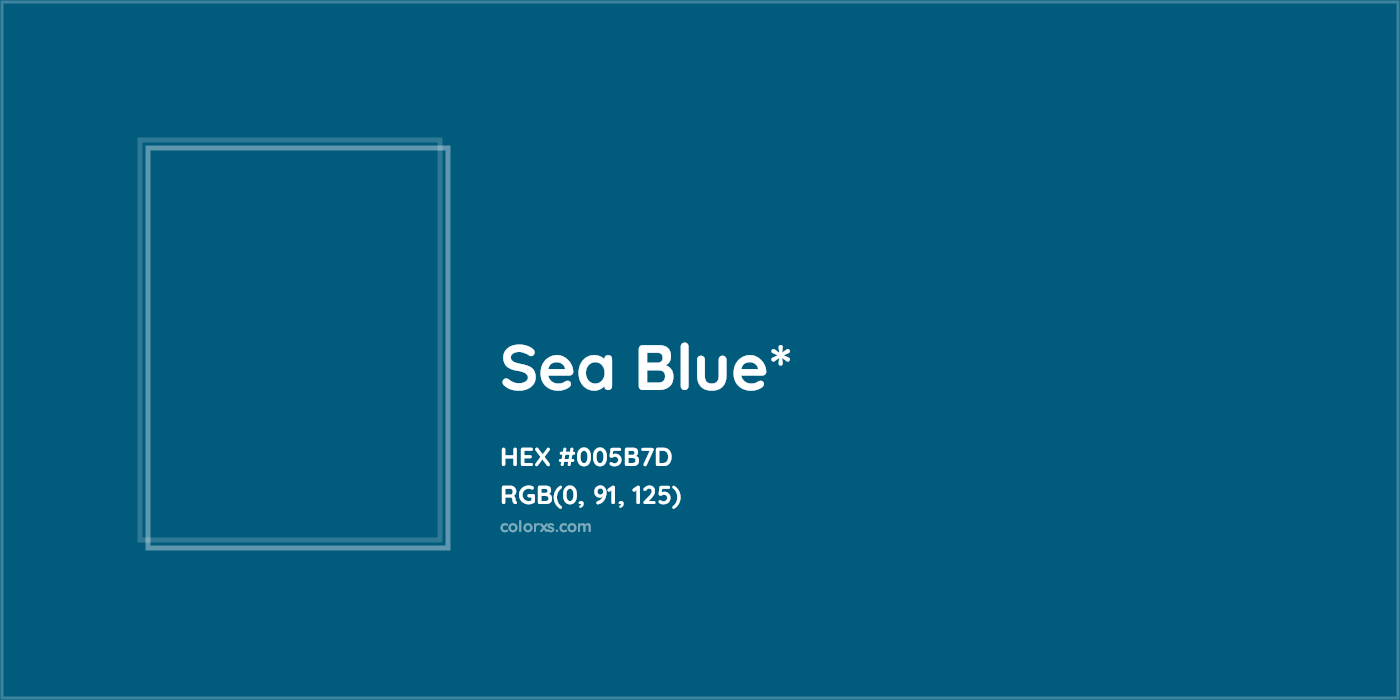 HEX #005B7D Color Name, Color Code, Palettes, Similar Paints, Images