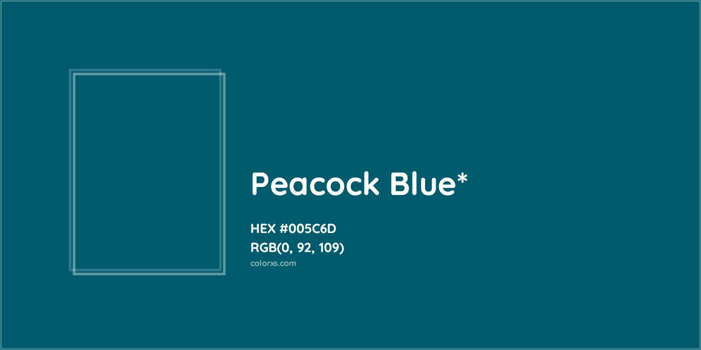 HEX #005C6D Color Name, Color Code, Palettes, Similar Paints, Images