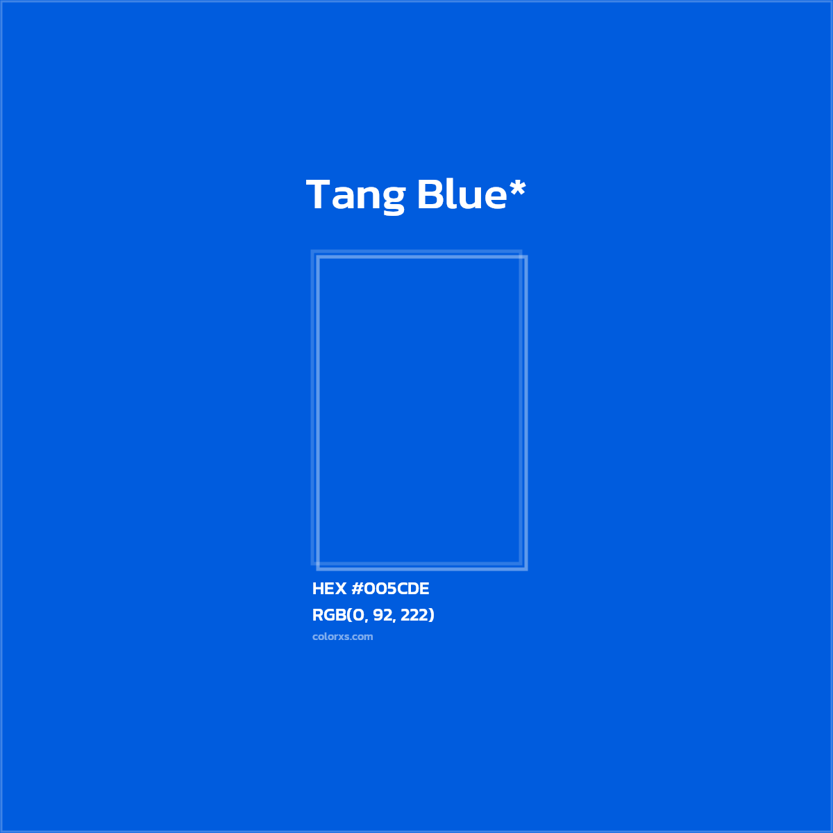 HEX #005CDE Color Name, Color Code, Palettes, Similar Paints, Images