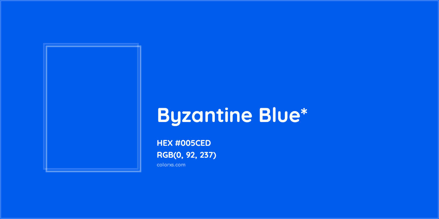 HEX #005CED Color Name, Color Code, Palettes, Similar Paints, Images
