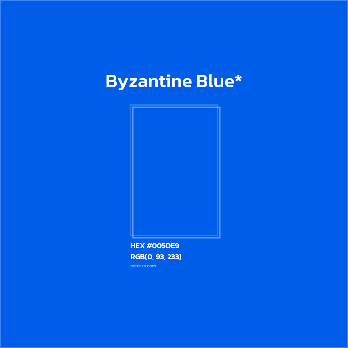 HEX #005DE9 Color Name, Color Code, Palettes, Similar Paints, Images