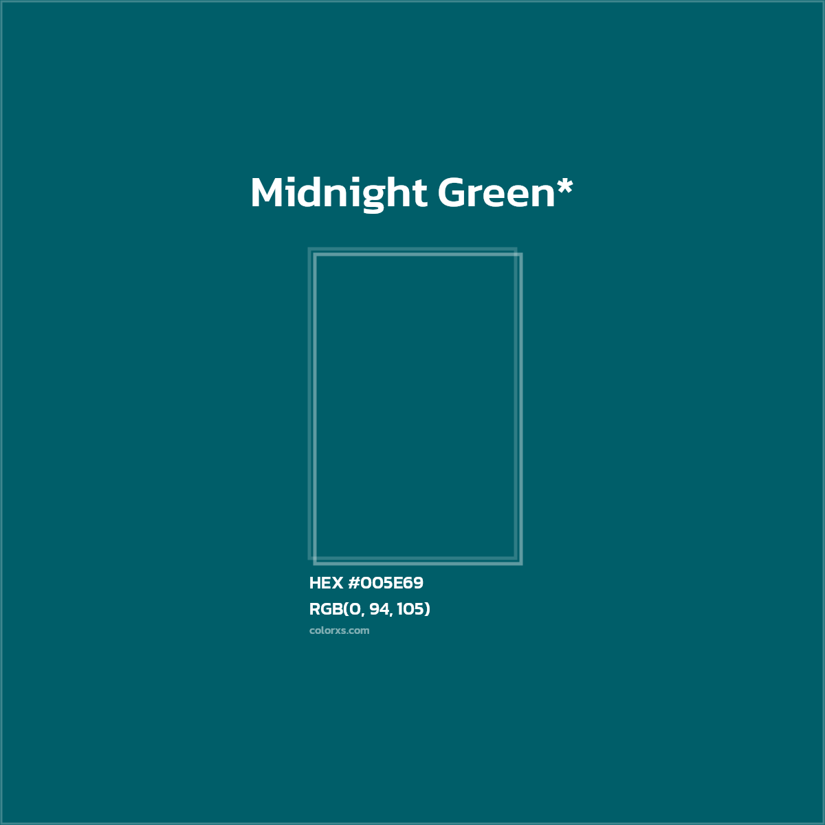 HEX #005E69 Color Name, Color Code, Palettes, Similar Paints, Images