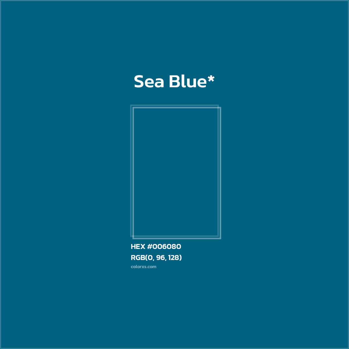 HEX #006080 Color Name, Color Code, Palettes, Similar Paints, Images