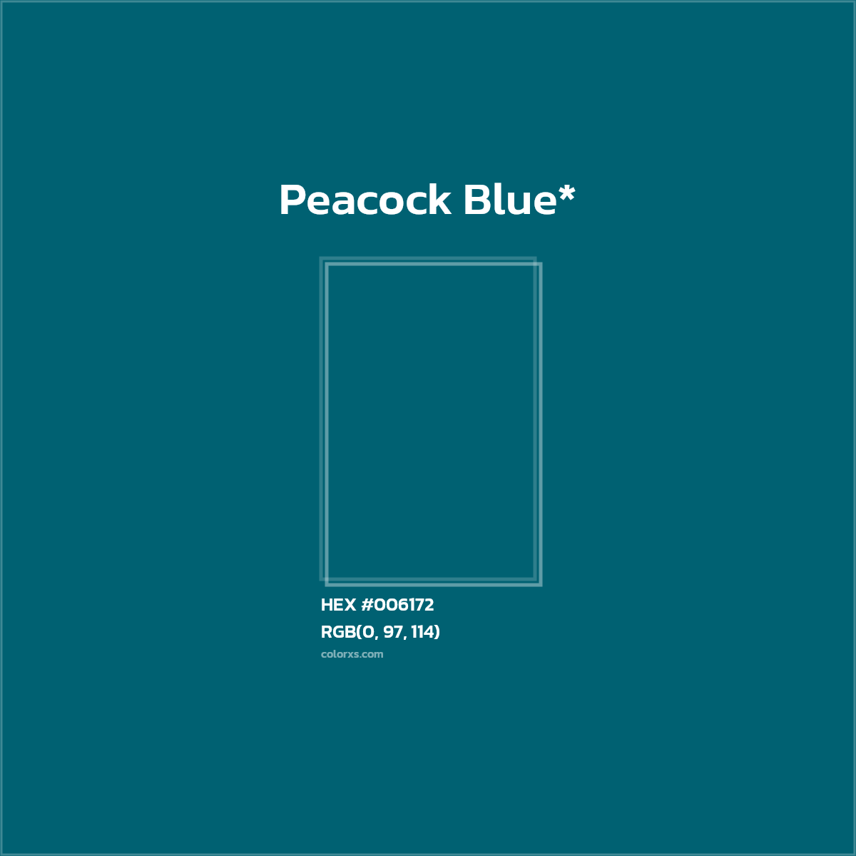 HEX #006172 Color Name, Color Code, Palettes, Similar Paints, Images