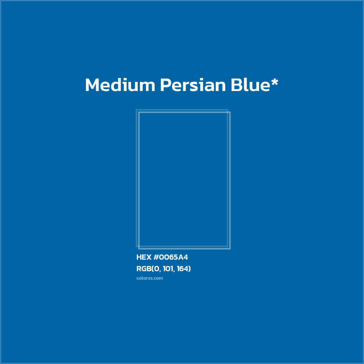 HEX #0065A4 Color Name, Color Code, Palettes, Similar Paints, Images
