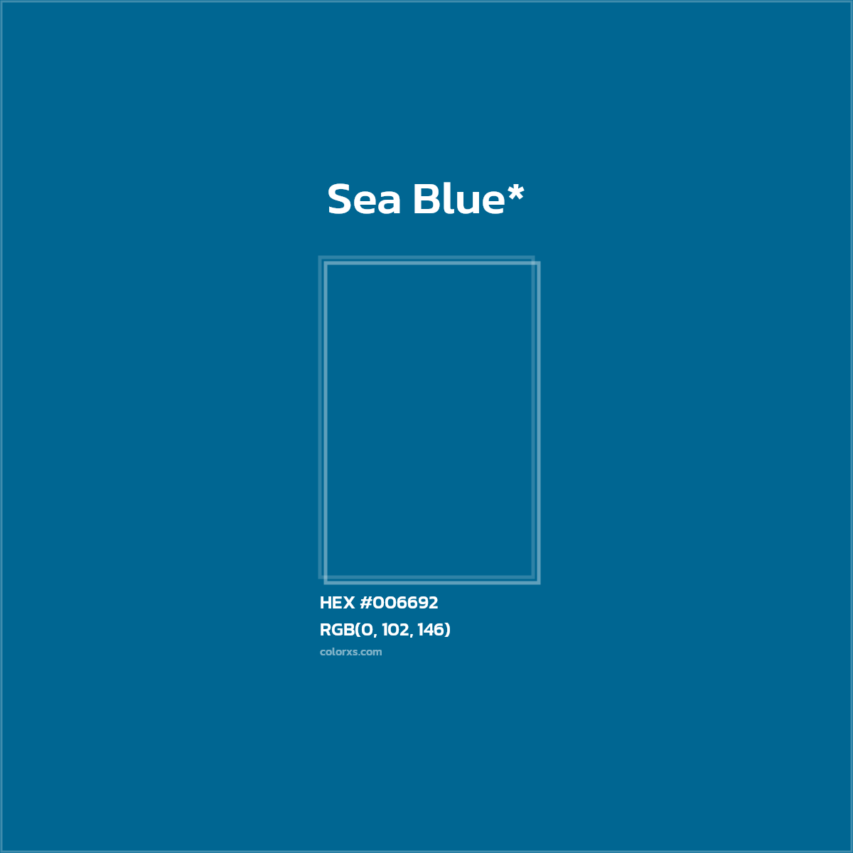HEX #006692 Color Name, Color Code, Palettes, Similar Paints, Images