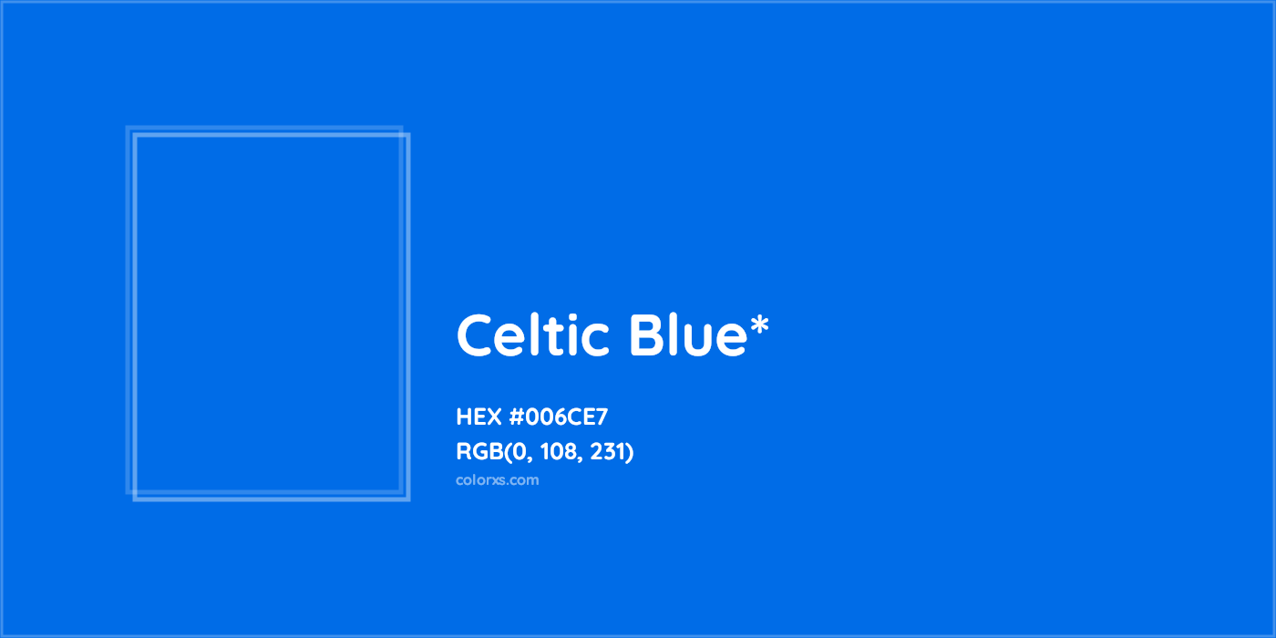HEX #006CE7 Color Name, Color Code, Palettes, Similar Paints, Images