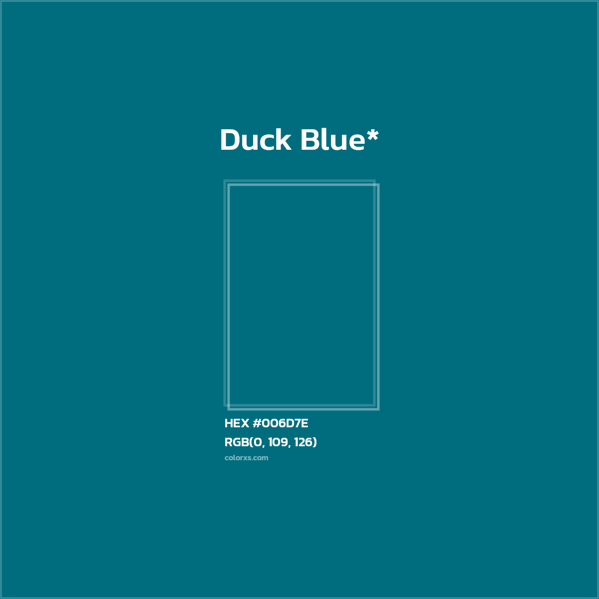 HEX #006D7E Color Name, Color Code, Palettes, Similar Paints, Images