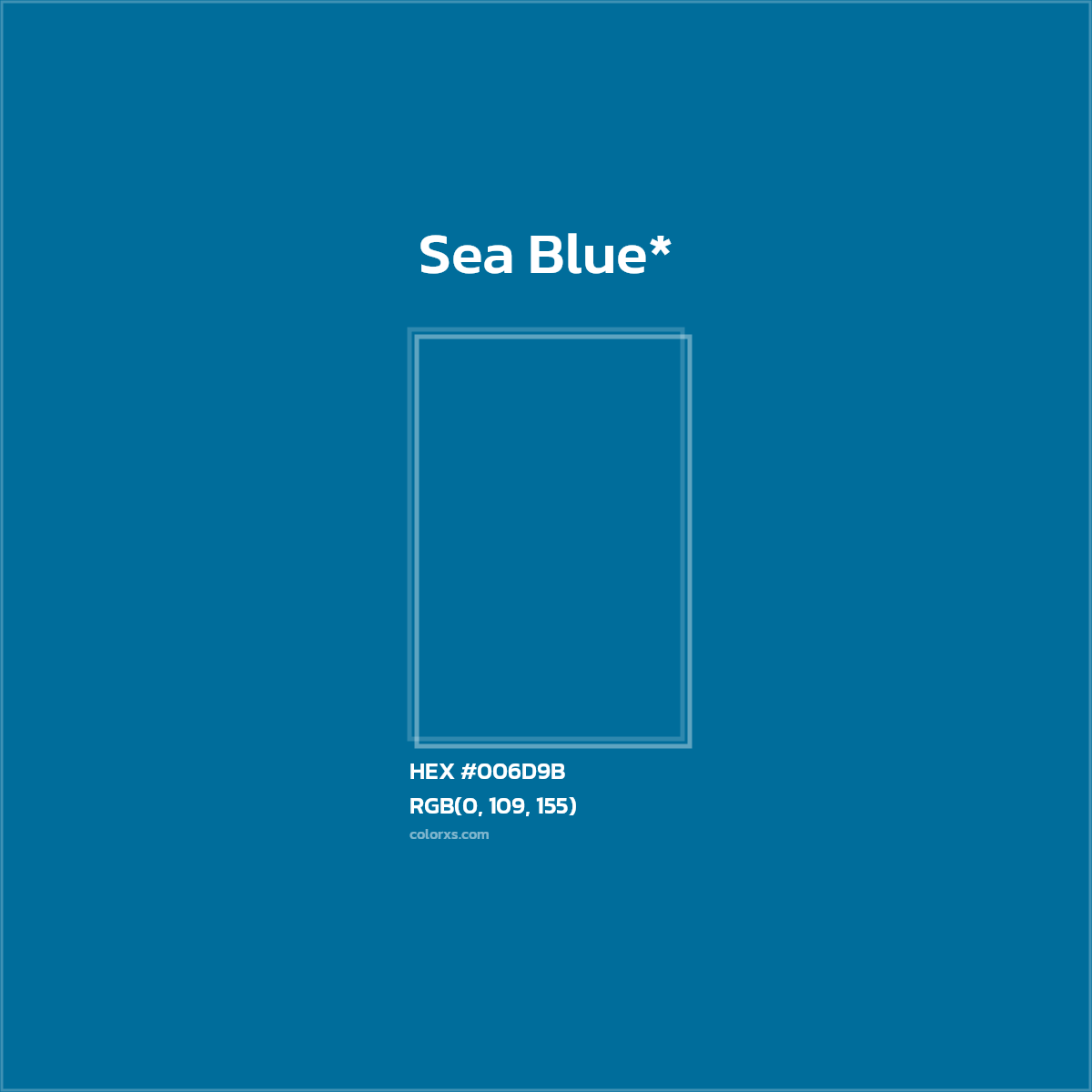 HEX #006D9B Color Name, Color Code, Palettes, Similar Paints, Images