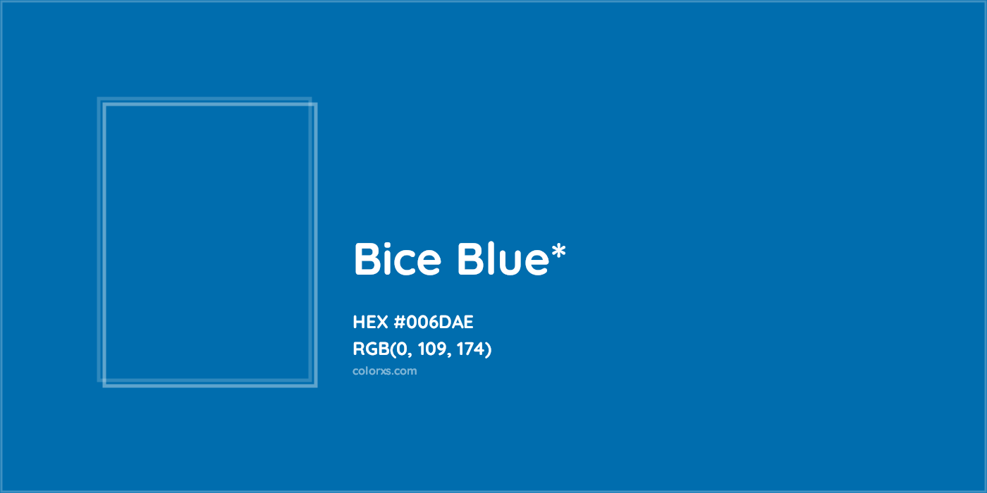 HEX #006DAE Color Name, Color Code, Palettes, Similar Paints, Images