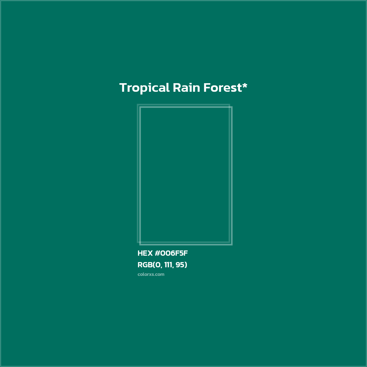 HEX #006F5F Color Name, Color Code, Palettes, Similar Paints, Images