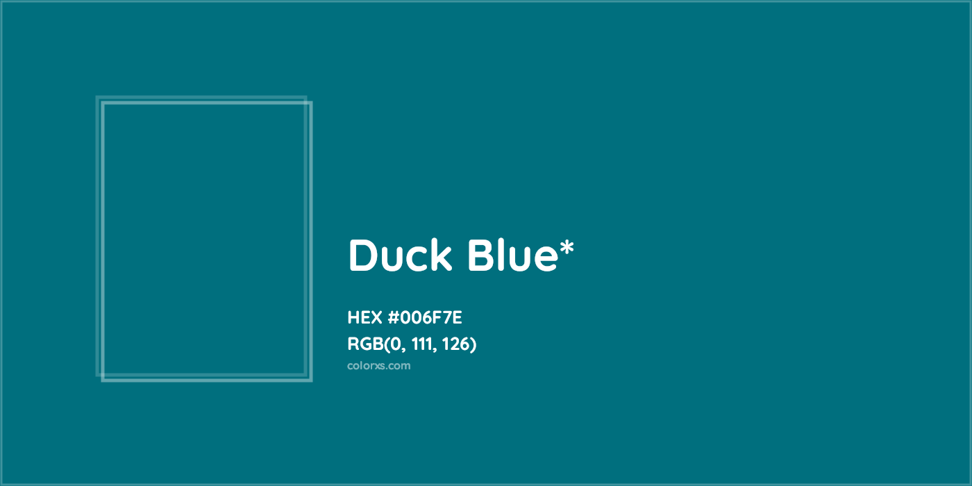 HEX #006F7E Color Name, Color Code, Palettes, Similar Paints, Images