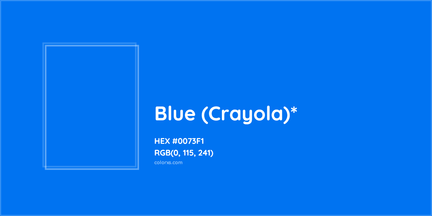 HEX #0073F1 Color Name, Color Code, Palettes, Similar Paints, Images