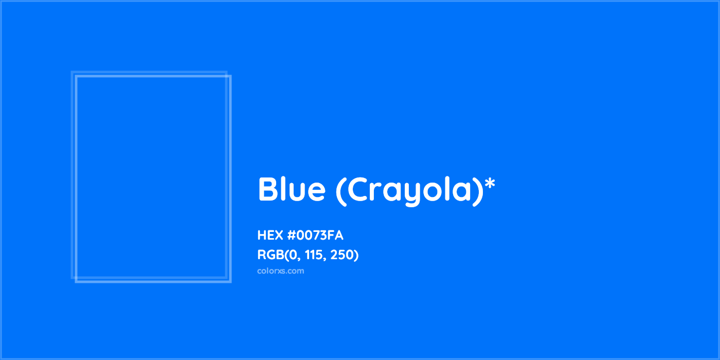 HEX #0073FA Color Name, Color Code, Palettes, Similar Paints, Images